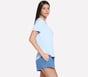 GO WALK Luxe Rib Tee, ARGENT / BLANC / BLEU, full image number 3