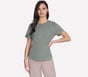 GO WALK Luxe Rib Tee, TAUPE / OLIVE, full image number 0