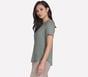 GO WALK Luxe Rib Tee, TAUPE / OLIVE, full image number 2