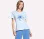Hibiscus Short Sleeve Tee, SIL / WHITE / BLUE, full image number 0