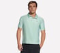 GO DRI All Day Printed Polo, LIME / BLUE, full image number 0