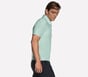 GO DRI All Day Printed Polo, LIME / BLUE, full image number 2