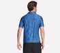 GO DRI All Day Printed Polo, WHITE / PERIWINKLE, full image number 1