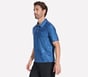 GO DRI All Day Printed Polo, WHITE / PERIWINKLE, full image number 2