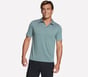 GO DRI All Day Piedmont Polo, STONE / OLIVE, full image number 0