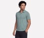 GO DRI All Day Piedmont Polo, GRIS PIERRE / OLIVE, full image number 2
