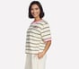 Britto: Hearts Striped Ringer Tee, OFF WHITE, full image number 2
