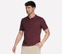 Skechers Off Duty Polo, GRIS ANTHRACITE / ROUGE, full image number 0