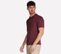 Skechers Off Duty Polo, GRIS ANTHRACITE / ROUGE, full image number 2