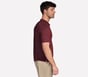 Skechers Off Duty Polo, GRIS ANTHRACITE / ROUGE, full image number 3