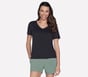 GO DRI Serene V-Neck Top, BLACK, full image number 0