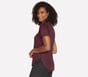 GO DRI Swift Tunic Tee, BURGUNDY / PINK, full image number 2