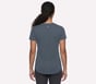 GO DRI Swift Tunic Tee, GUNMETAL / LIGHT BLUE, full image number 1