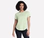 GO DRI Swift Tunic Tee, LIGHT GRAY / LIME, full image number 0