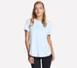 GO DRI Swift Tunic Tee, SIL / WHITE / BLUE, full image number 0