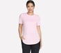 GO DRI Swift Tunic Tee, WHITE / PINK, full image number 0