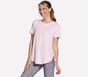 GO DRI Swift Tunic Tee, WHITE / PINK, full image number 2