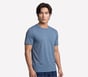 GO DRI All Day Tee, BLUE  /  GRAY, full image number 2