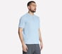 Off Duty Short Sleeve Henley, NATURAL / LIGHT BLUE, full image number 2