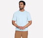 GO DRI Pima Crew, WHITE / BLUE / ORANGE, full image number 0