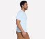 GO DRI Pima Crew, WHITE / BLUE / ORANGE, full image number 2