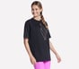 Stud Diamond Short Sleeve Tee, BLACK, full image number 2