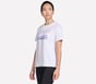 Velocity Tee, WHITE / TURQUOISE, full image number 2