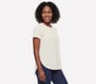 GO DRI Swift Stripe Tunic Tee, OFF WHITE / MAUVE, full image number 2