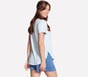 GO DRI Swift Stripe Tunic Tee, SIL / WHITE / BLUE, full image number 3