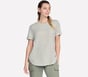 GO DRI Swift Stripe Tunic Tee, TAUPE / OLIVE, full image number 0