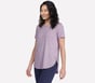 GO DRI Swift Stripe Tunic Tee, WHITE / BLUE, full image number 2