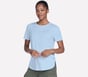 GO DRI Swift Stripe Tunic Tee, WHITE / LIGHT GRAY, full image number 2