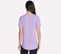 GO DRI Swift Stripe Tunic Tee, BLANC / VIOLET CLAIR, full image number 1