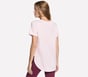GO DRI Swift Stripe Tunic Tee, BLANC / ROSE, full image number 1