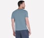 GO DRI Pima Short Sleeve V-Neck, BLUE  /  PURPLE, full image number 1