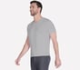 GO DRI Pima Short Sleeve V-Neck, LIGHT GRAY, full image number 2