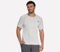 Raglan Seamless Tee, LIGHT GRAY, full image number 0