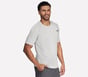 Raglan Seamless Tee, LIGHT GRAY, full image number 2