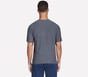 GO DRI All Day Stripe Tee, BLACK / CHARCOAL, full image number 1