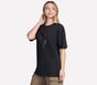 Gold Splatter Diamond Short Sleeve Tee, BLACK, full image number 2