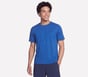 GO RUN Vapor Tee, BLUE, full image number 0