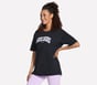 Skechers Destination Short Sleeve Tee, BLACK, full image number 2
