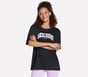 Skechers Destination Short Sleeve Tee, BLACK, full image number 3