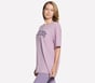 Skechers Destination Short Sleeve Tee, MAUVE / BLUE, full image number 2