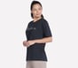 Script Diamond Studded Short Sleeve Tee, BLACK, full image number 1