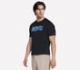 Skechers Motivate Tee, BLACK, full image number 2