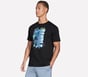Skechers Basketball: Julius Tee, BLACK, full image number 2