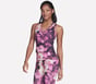GO FLEX RIB Inbloom V-Neck Tank, NATUREL / BOURGOGNE, full image number 0