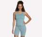 GO WALK Luxe Rib Tank, LIGHT GRAY / TURQUOISE, full image number 4