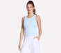 GO WALK Luxe Rib Tank, SIL / WHITE / BLUE, full image number 0